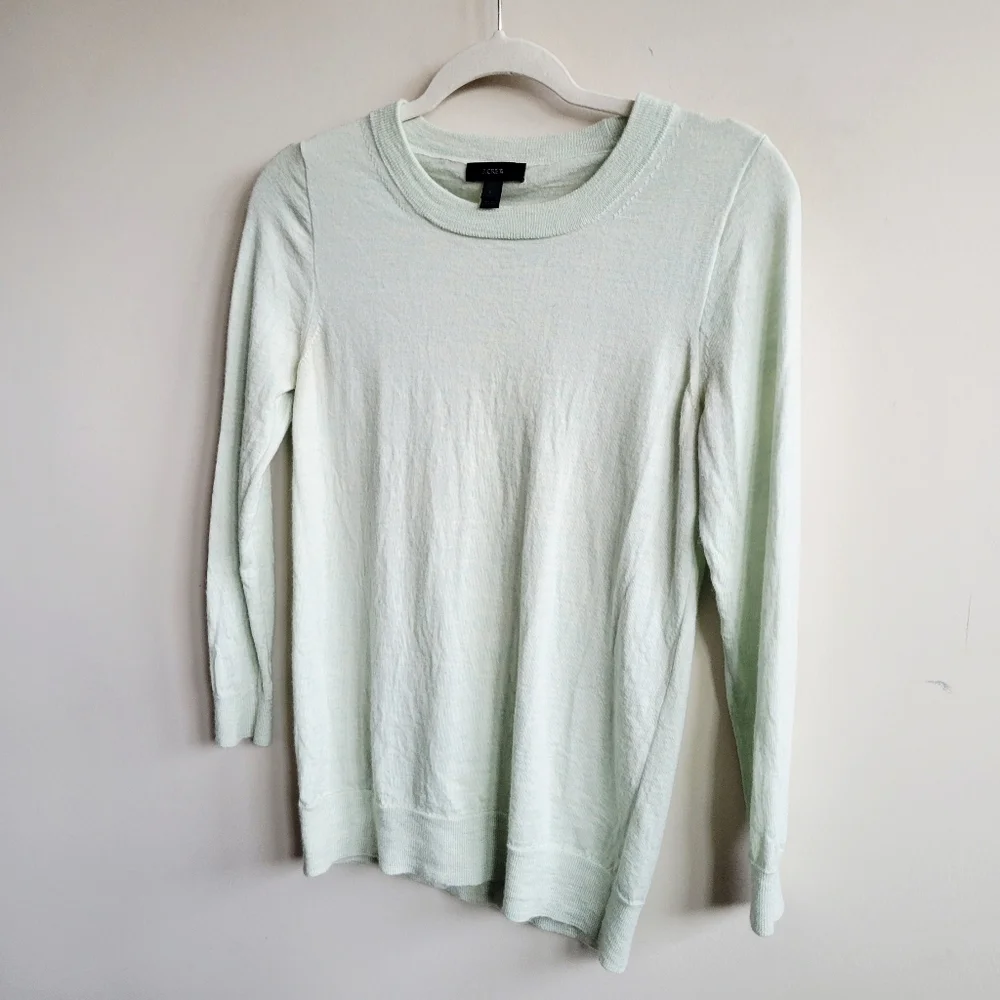 J. Crew Crewneck Sweater In Mint